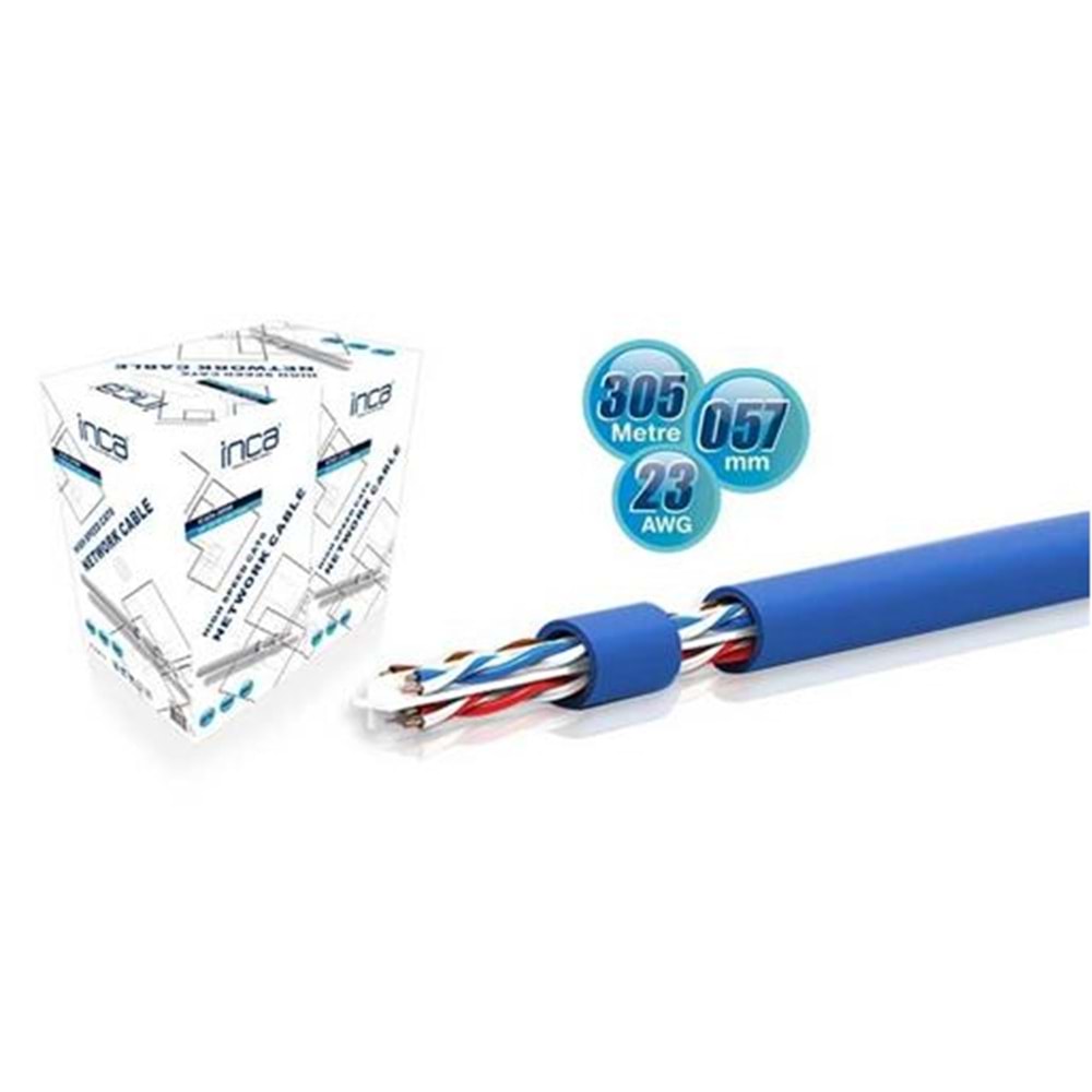 INCA ICAT7-10TG 10mt S-FTP Network Kablo-Gri 