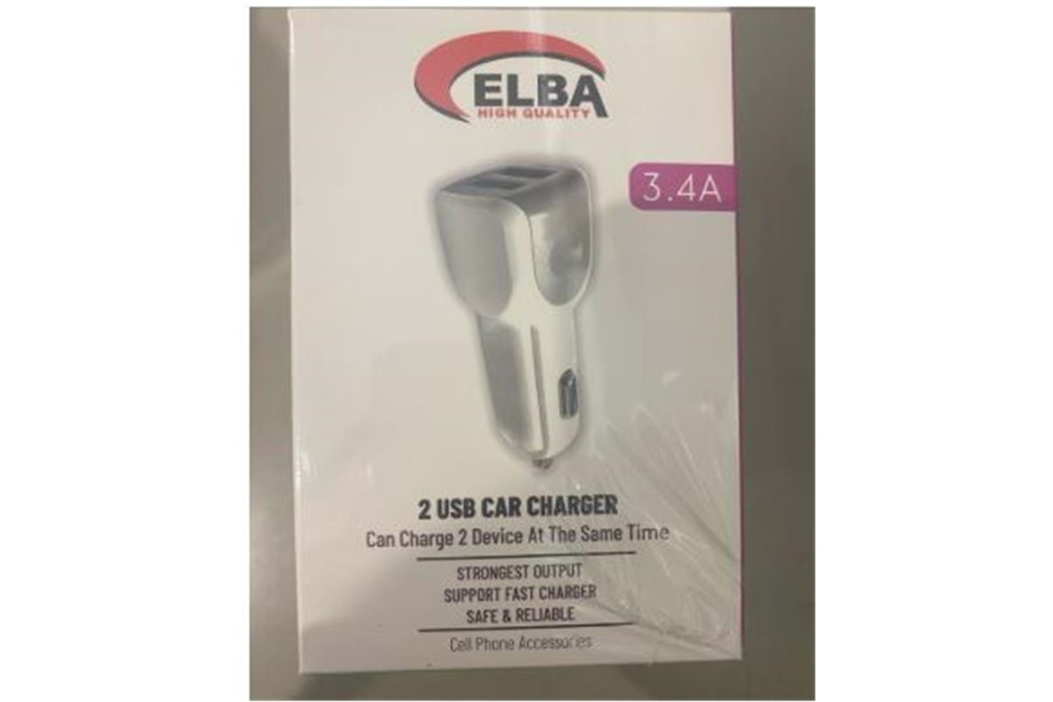 ELB28-AR3P ELBA 3.4A 2USB ARAÇ BAŞLIK