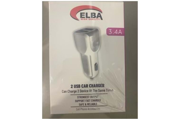 ELB28-AR3P ELBA 3.4A 2USB ARAÇ BAŞLIK