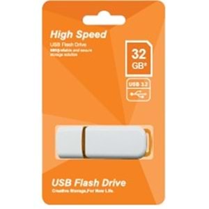 Elba 32GB Plastik Beyaz-Turuncu 3.2 USB Flash Bellek