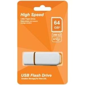 Elba 64GB Plastik Beyaz-Turuncu 3.2 USB Flash Bellek