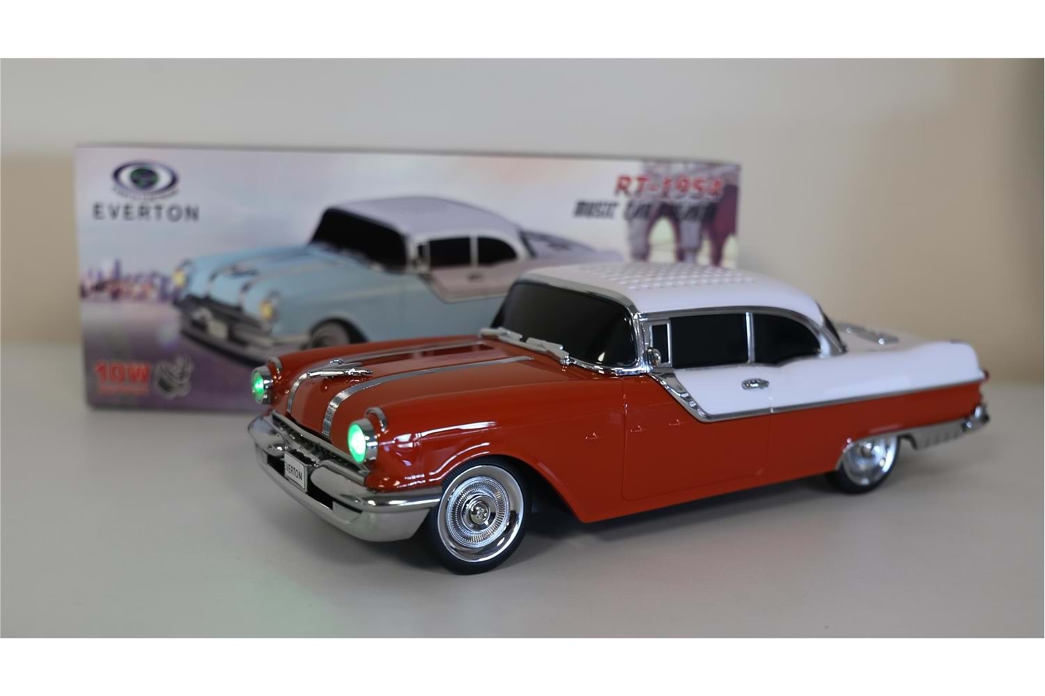 EVERTON RT-1954 Turuncu Arabalı Bluetooth Fm-Usb-Tf-Aux Şarjlı Nostaljik Radyo