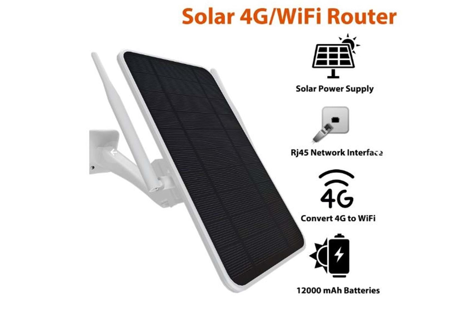 Apronx APX-SR406 Wireless 4G Solar Modem 6w (8 Kullanıcı) 12000mAh