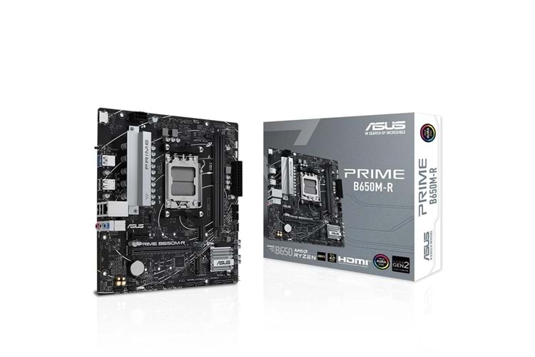 Asus Prime B650M-R 7200MHz (OC) DDR5 Soket AM5 M.2 HDMI mATX Anakart