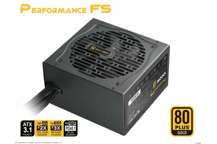 High Power Performance ATX 3.1 1000W 80+ GOLD PCIe 5.1 ATX Güç Kaynağı (HP1-S21000GD-F12S)