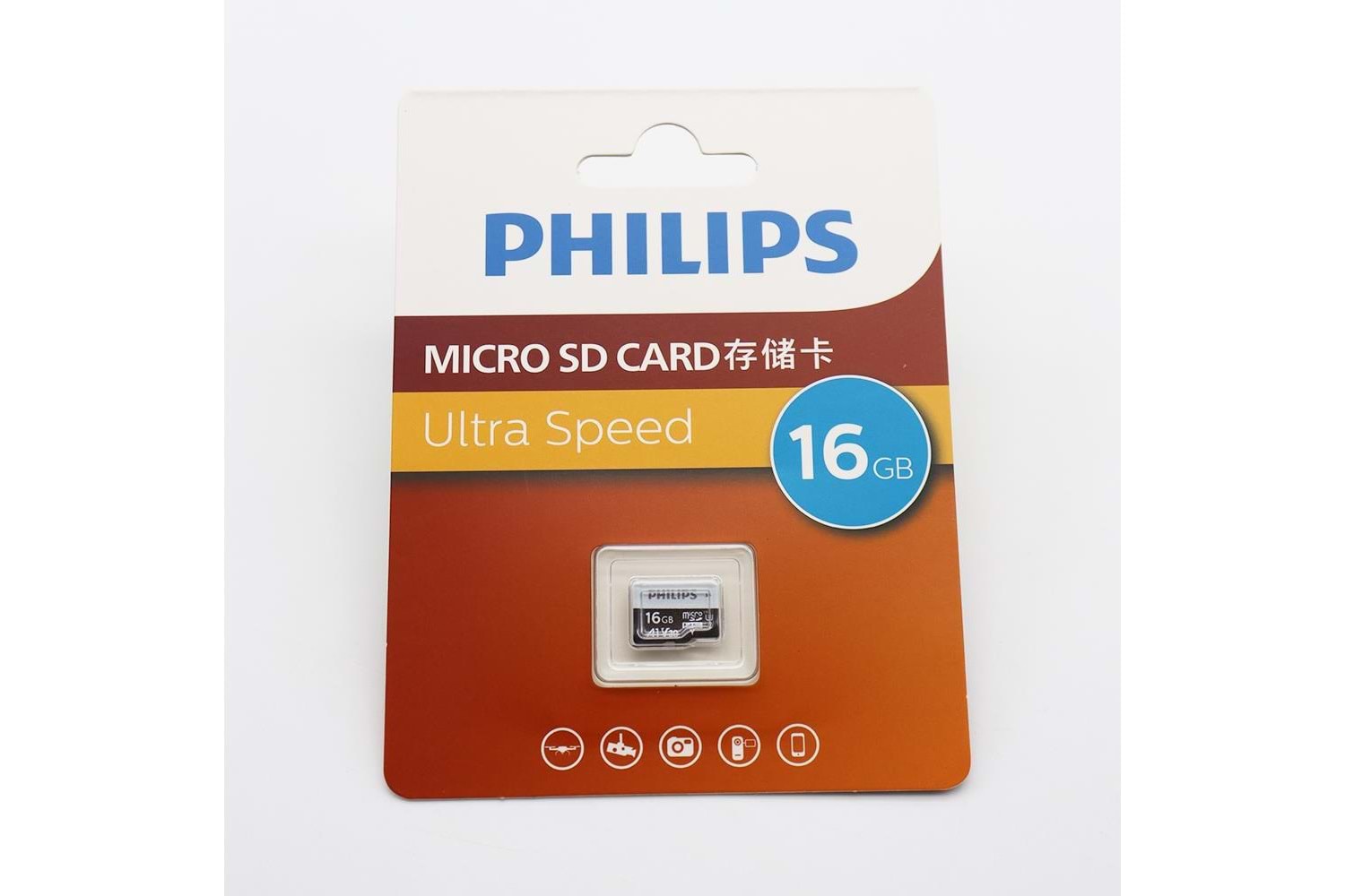 Philips 16GB MicroSD Hafıza Kartı (Adaptörsüz)