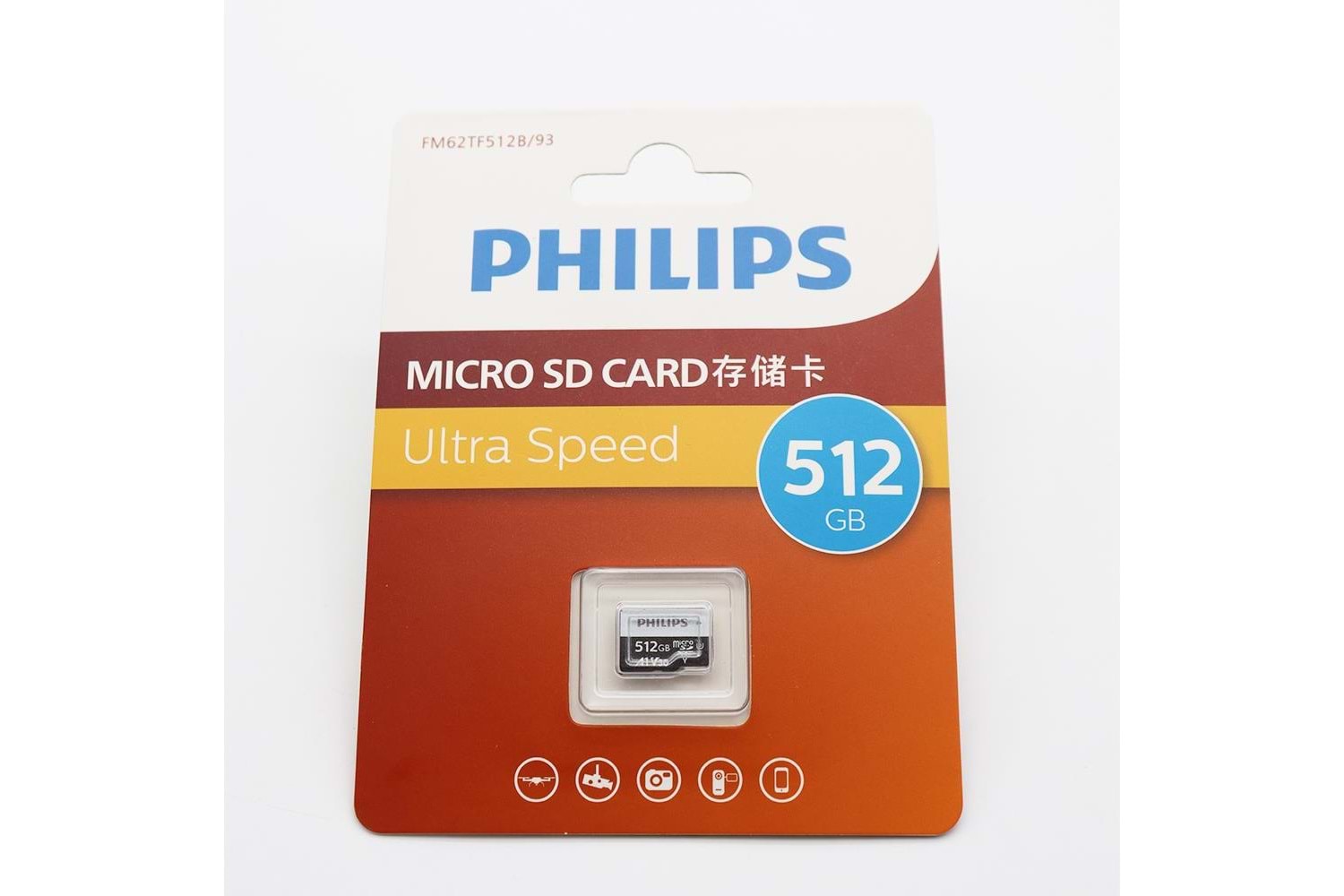 Philips 512GB A1 V30 MicroSDXC Hafıza Kartı (Adaptörsüz)