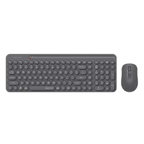 A4 Tech FG3300 Air2 2.4G Gri Q Klavye Fn-Mm Klv+Optik Mouse Sessiz Kablosuz Set