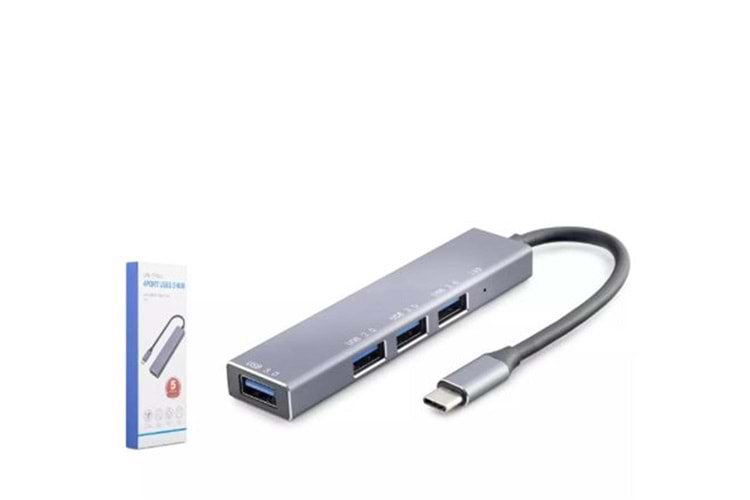 HADRON HDX7043 TYPE-C HUB 4-USB3.0 GRİ
