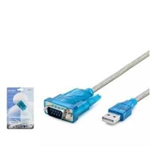 HADRON HDX7512 USB TO RS232 KABLO 84CM SILVER