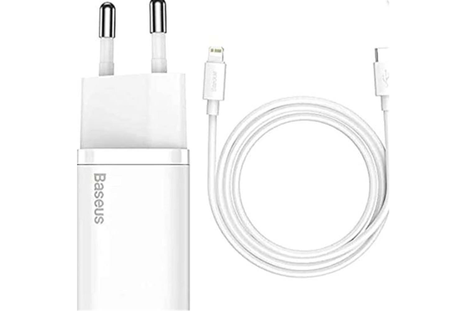 Baseus TZCCSUP-B02 20W C+C Beyaz Şarj Aleti