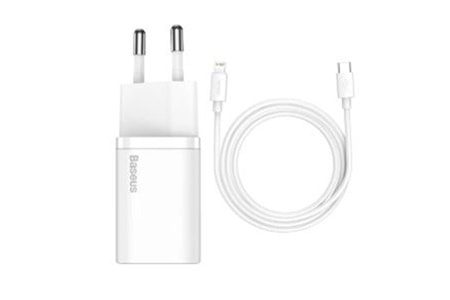 Baseus TZCCSUP-B02 20W C+C Beyaz Şarj Aleti