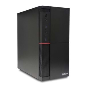 Quadro Solid DHA- 41825 Ci3 4130 3.4Ghz 8gb 256gb SSD ONB VGA Freedos Masaüstü Bilgisayar -DVD YOK-