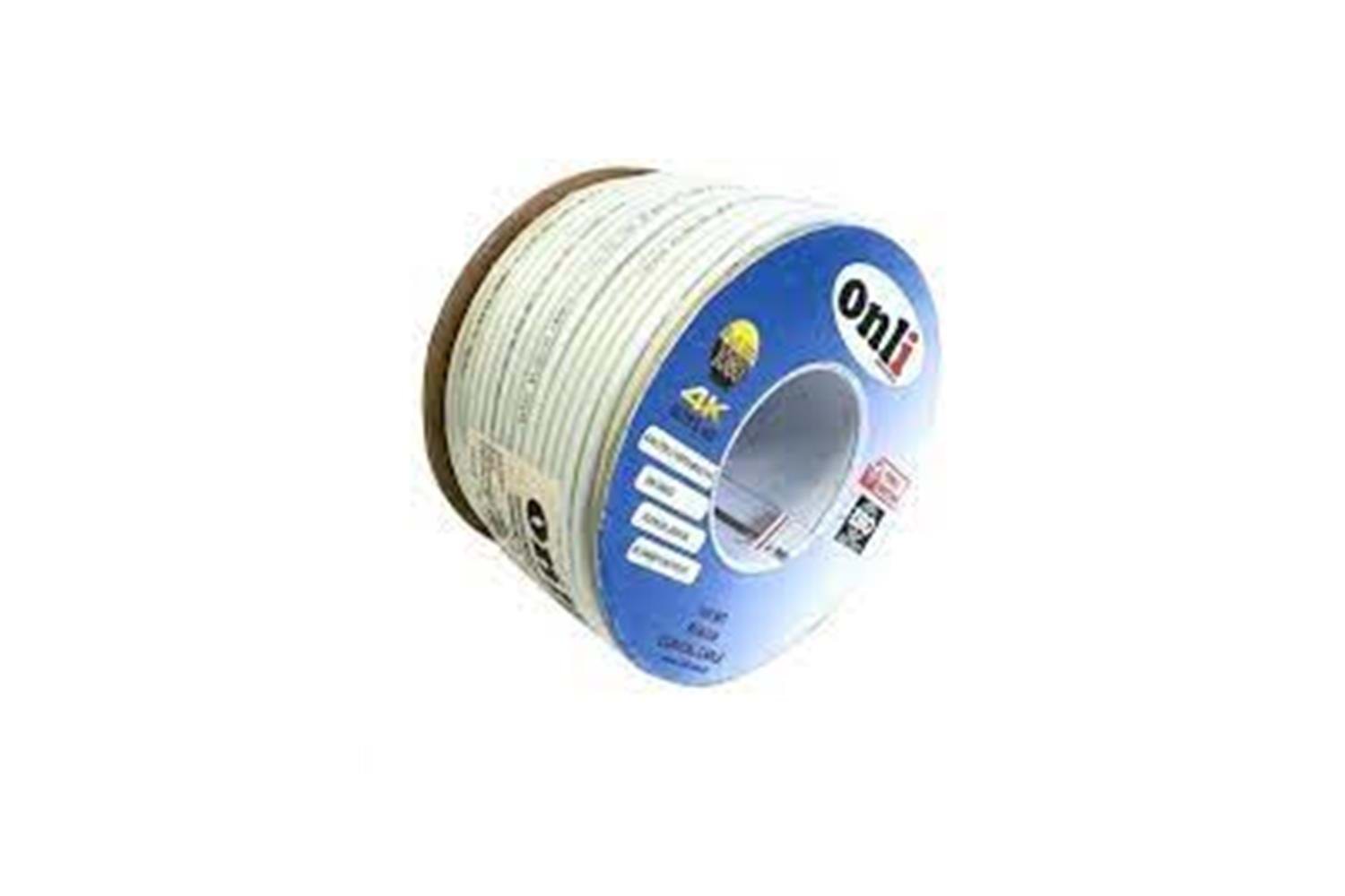 Onli ON-8001 RG6-U6 96 Tel 1,02 CCS-AL 100 metre Anten Uydu Kablosu