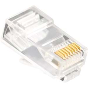 Vcom NM006 100lü Plastik RJ45 8P8C Cat6-UTP-RJ45-3u Konnektör
