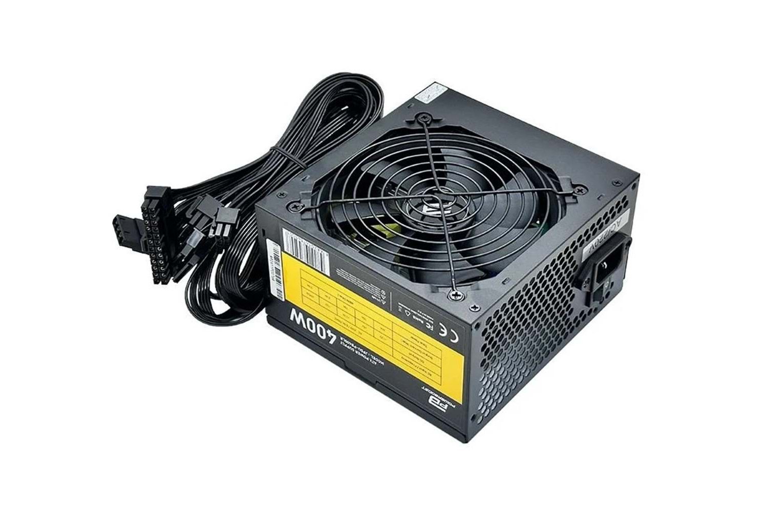 PowerBoost PB400LR 400W 1-PCI-E 6 Pin 12cm Siyah Fanlı ATX Power Supply (Retail Box)