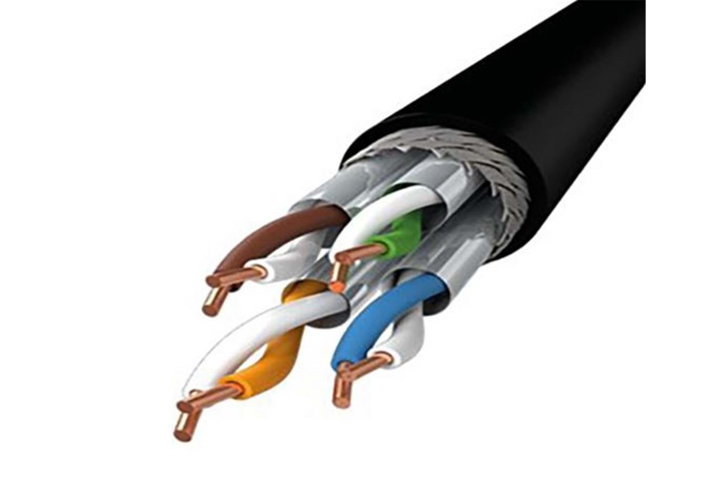 INCA ICAT6-500AG OutDoor S-FTP 23 500MT Siyah Kablo Dış Ortam