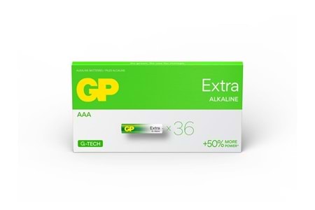 Gp R03 AAA Boy Extra Alkalin İnce Kalem Pil 36 lı Paket GP24AXETA21-2ECECBF36