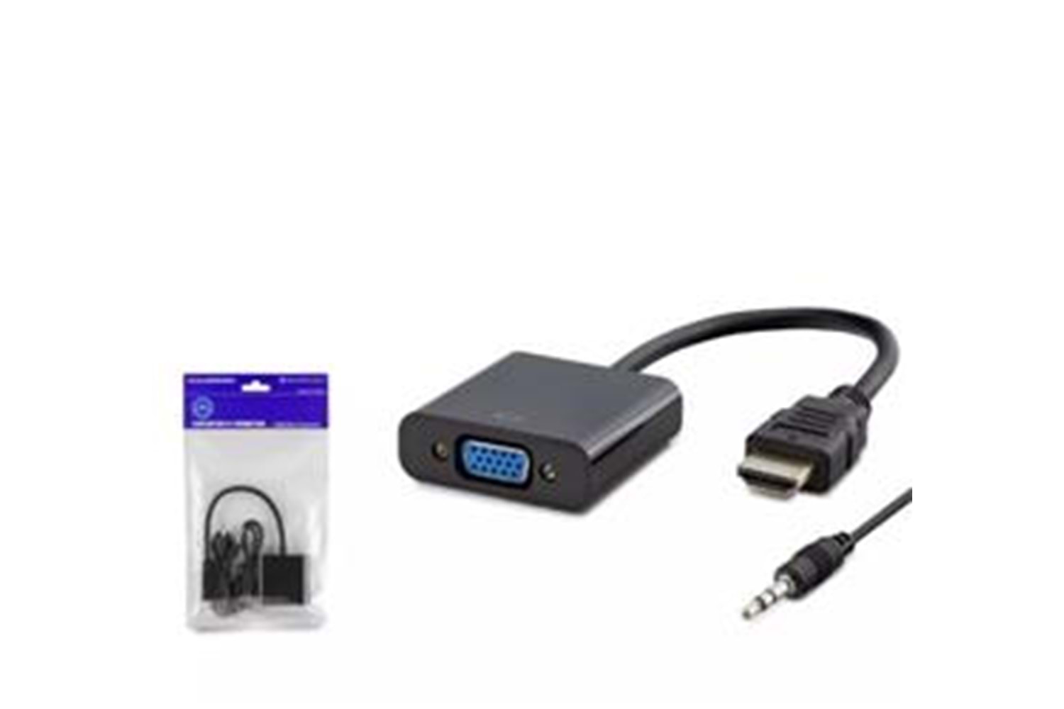 Hadron Hdx7806 Hdmi To Vga F Çevirici + Audio 1080P Ps4 5V Güç Girişli Siyah