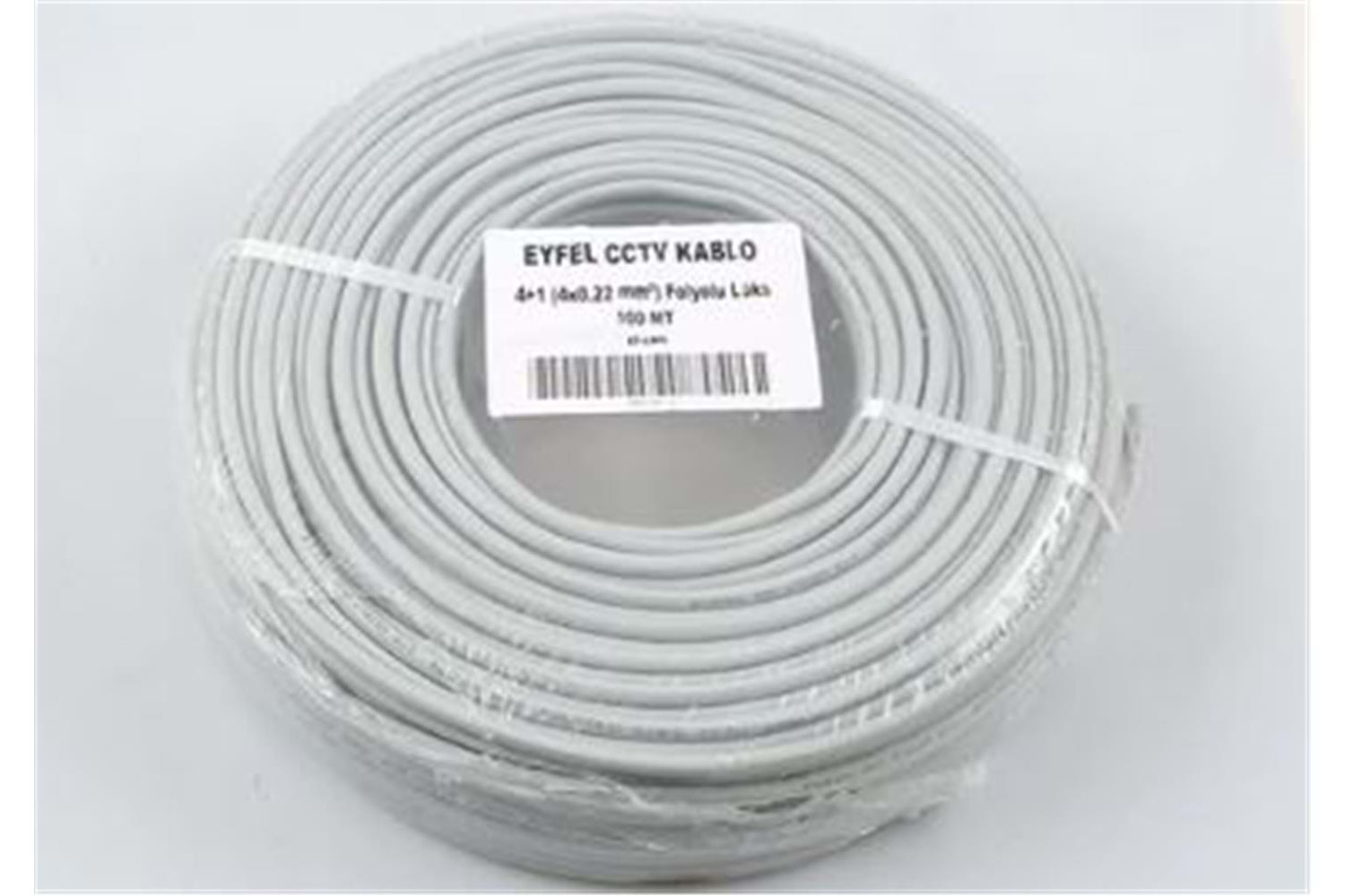Eyfel EF-C400 4+1 2x0.22 (14x0.18 CCA) Folyolu 100M CCTV Kablo