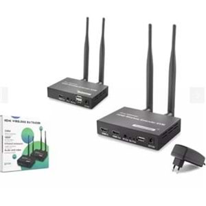 Hadron HDX1383 200mt Hdmi Wireless Kvm Extender Loop-Out Kablosuz 1080P (Audio and Video)
