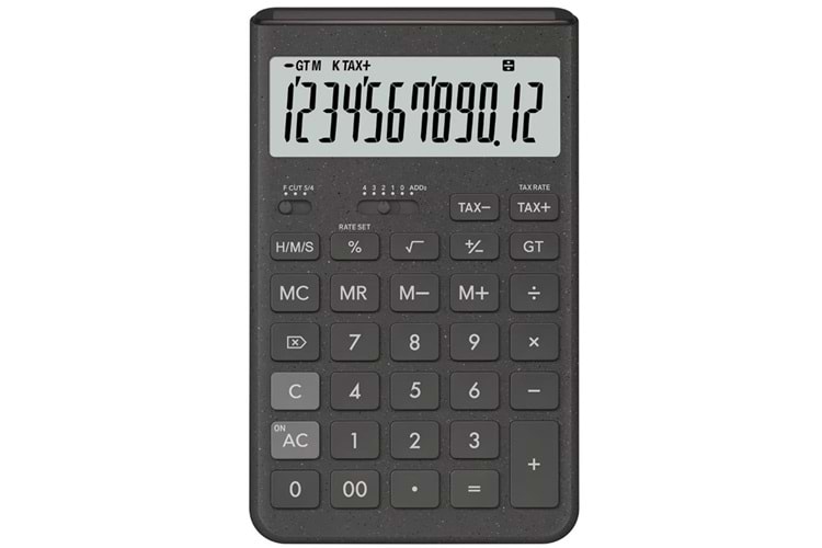 Casio JT-200T-GY 12 Hane Gri Masa Üstü Hesap Makinesi