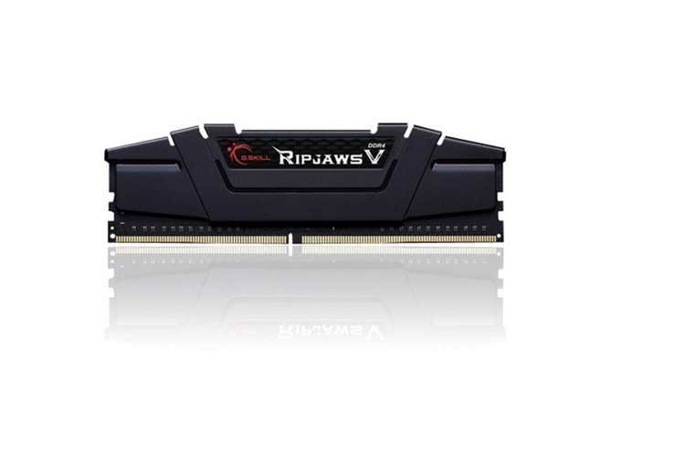 GSkill 8GB RipjawsV Siyah DDR4 3200Mhz CL16 1.35V Tek Modül Ram F4-3200C16S-8GVKB Soğutuculu Pc Ram