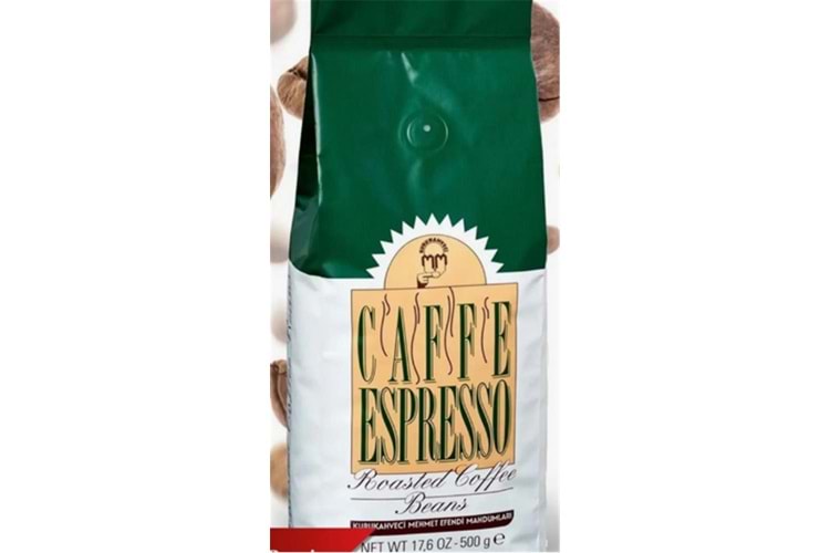Mehmet Efendi 500Gr Cafe Espresso Çekirdek Roasted Coffee No1
