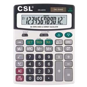 CSL CS-2372 12 Hane Masa Tipi İşlem Kontrollü Hesap Makinesi
