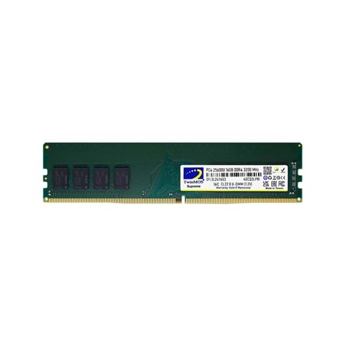 TwinMOS 16GB DDR4 3200MHz CL22 1.2V (MDD416GB3200D) Desktop Pc Ram