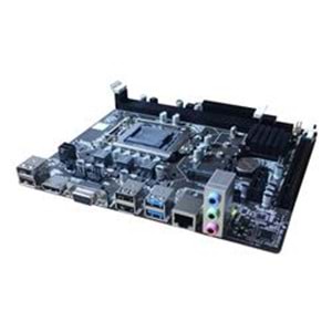 Quadro H61-B75M1 DDR3 GLan VGA,HDMI 4x Sata3 M.Sata 16X PCIe 1155p USB 3.0 2.3. Nesil Anakart