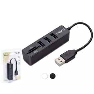Hadron Hdx7009 Usb Hub Combo 3-Usb + Sd + Tf Siyah
