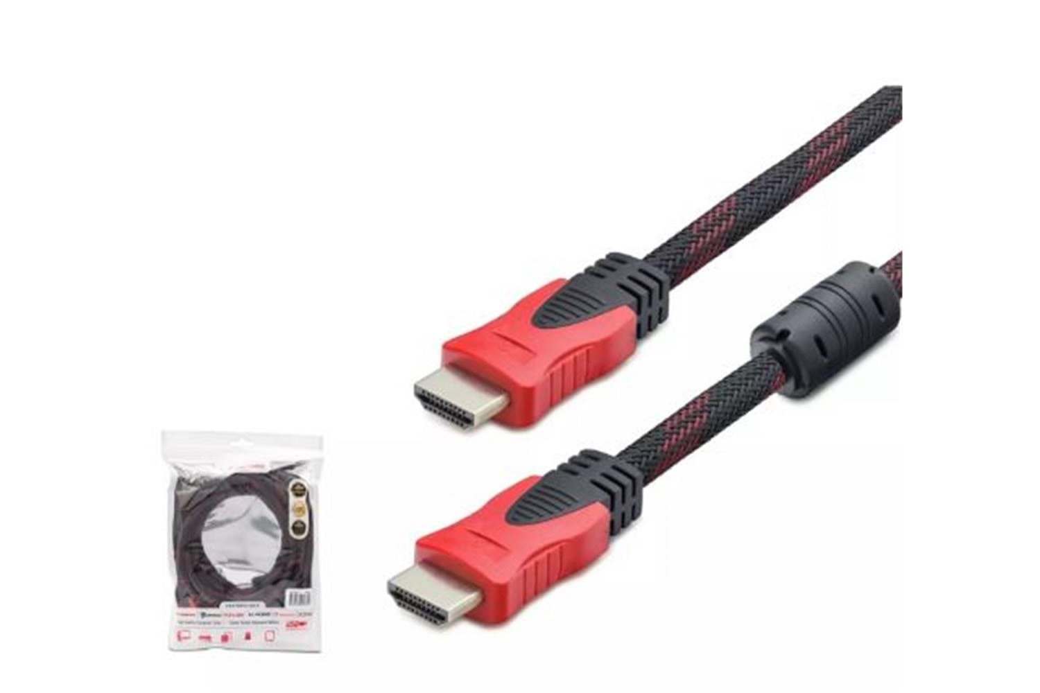 Hadron Hdx2022 15M Hdmi Kablo Örgülü Siyah