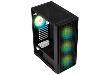 BitFenix PROTON 4-120mm FRGB Fan 600W 80 Plus Siyah 1-Usb3.0 2-Usb2.0 Tempered Glass Oyuncu Kasası