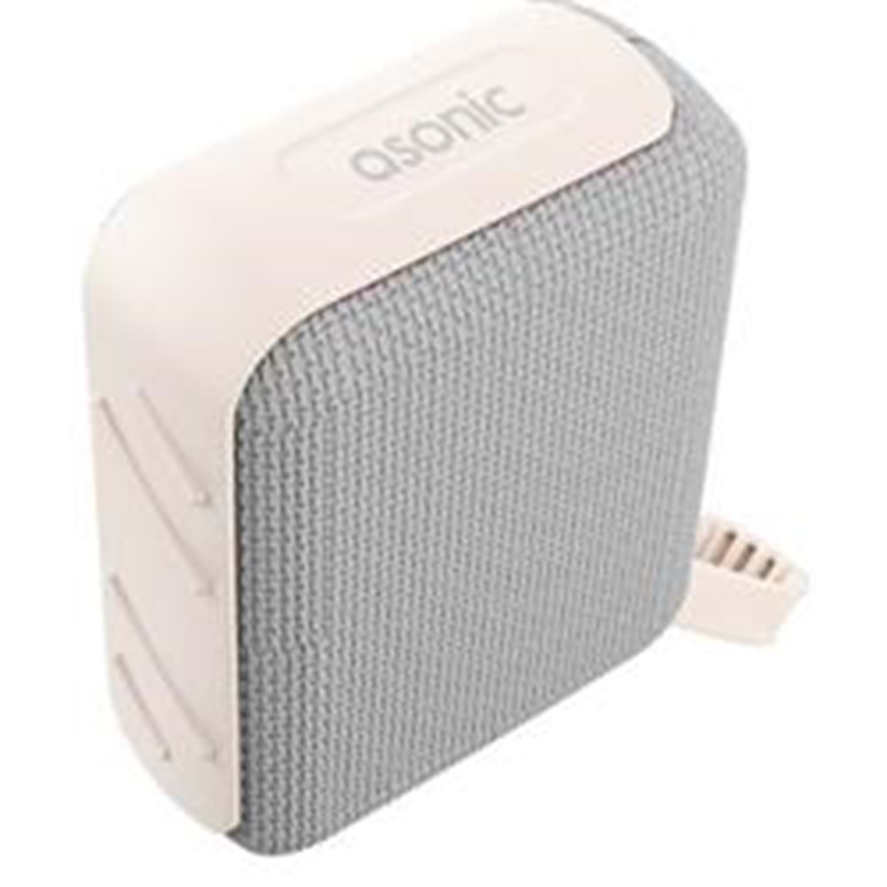 Asonic AS-03 Bej USB-TF-TWS-Bluetooth Destekli 5W 1200mAh Type-C Speaker