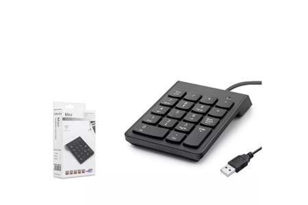 Hadron Hdx2503 Kablolu Numerik Klavye Siyah