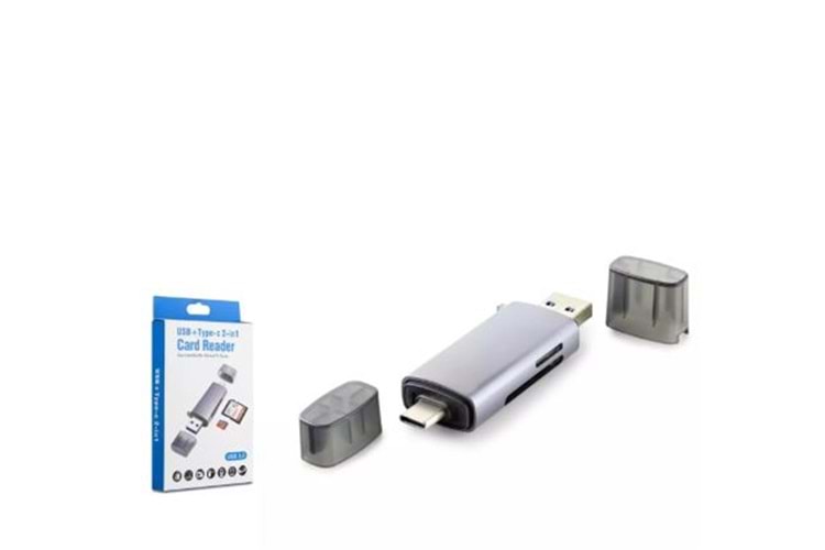 Hadron Hdx7031 Card Reader Usb3.0 + Type-C All In One Gri