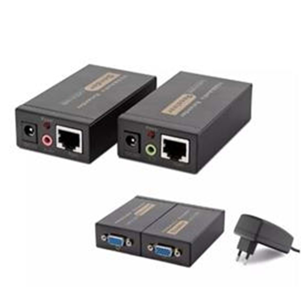Hadron Hdx1318 100M Vga + Audio Extender 1920×1440 @ 60Hz Siyah