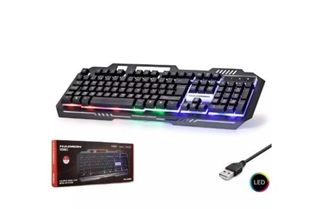 Hadron Hd863 Kablolu Oyuncu Klavye Metal Led Q Siyah