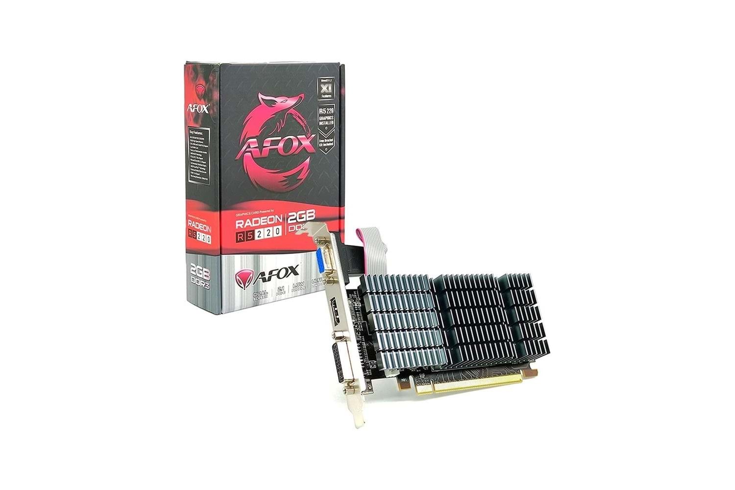 Afox Radeon R5 220 2gb 64BIT Ddr3 Pcı-Express 2.0 Ekran Kartı AFR5220-2048D3L4