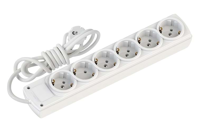 Mutlusan Rı-Tech 6lı 1,5mt Şok Koruma USB+TYP-C ANAHT. Topraklı Grup Priz (Ç.K.)(3X1.5 1.5 MT)