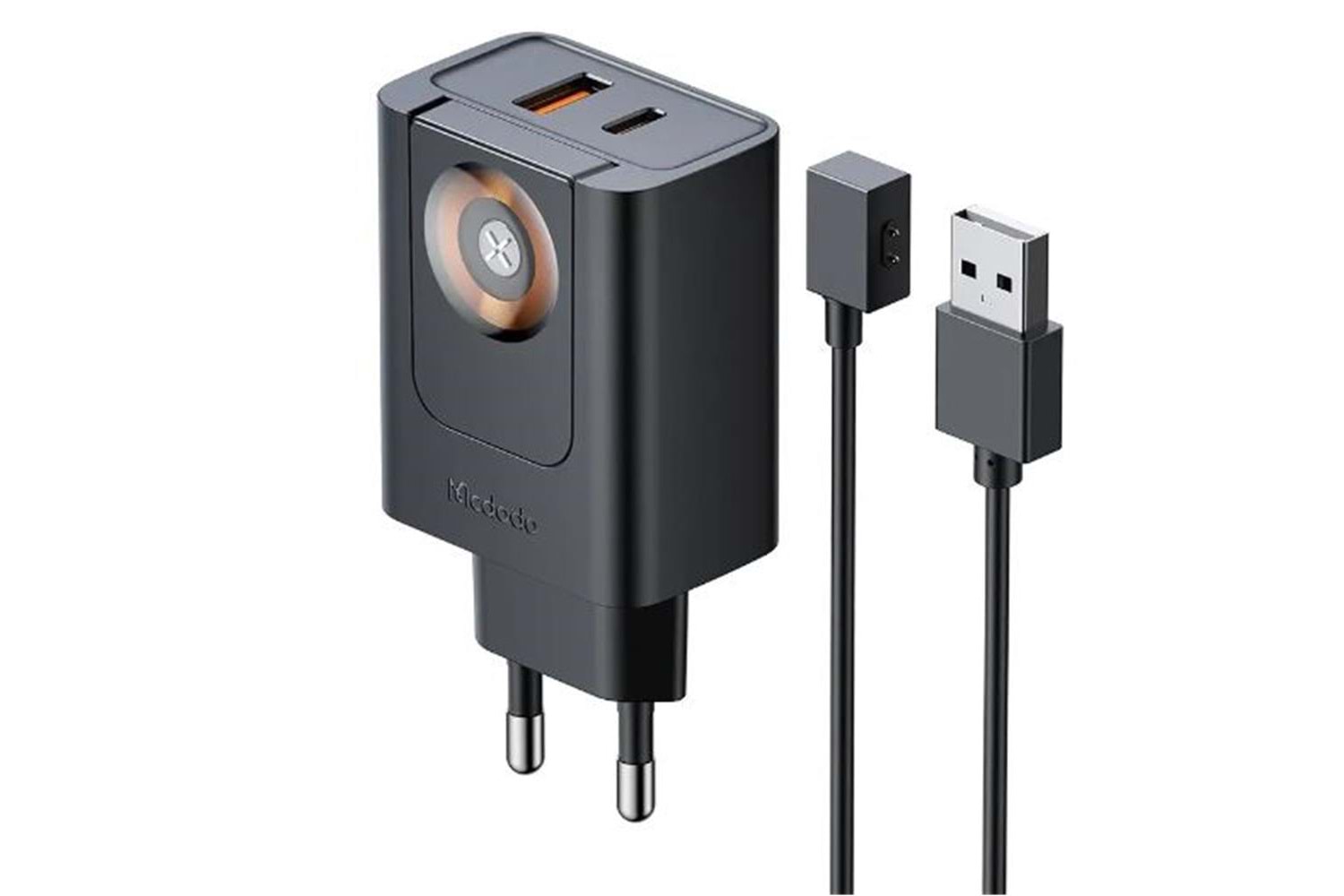 MCDODO CH-3700 30W 2si 1 Arada Kablosuz Apple Watch ve Seyahat Şarj Adaptörü