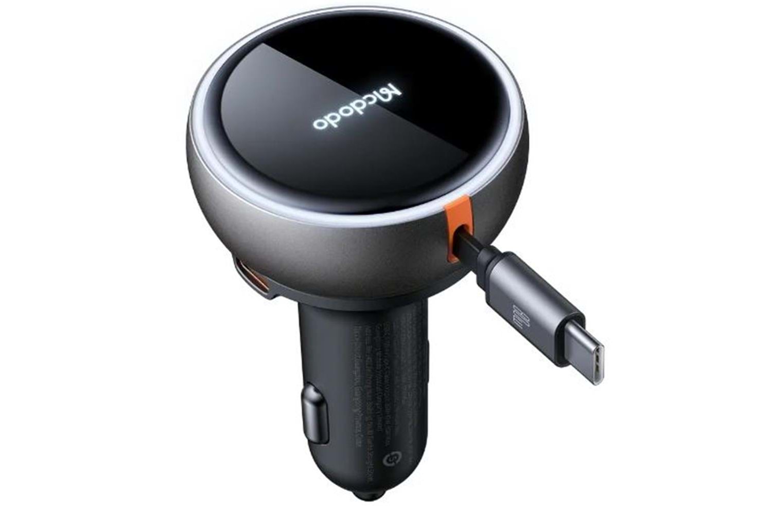 MCDODO CC-4850 80W USB-C Geri çekilebilir kablo Hızlı araç şarj cihazı