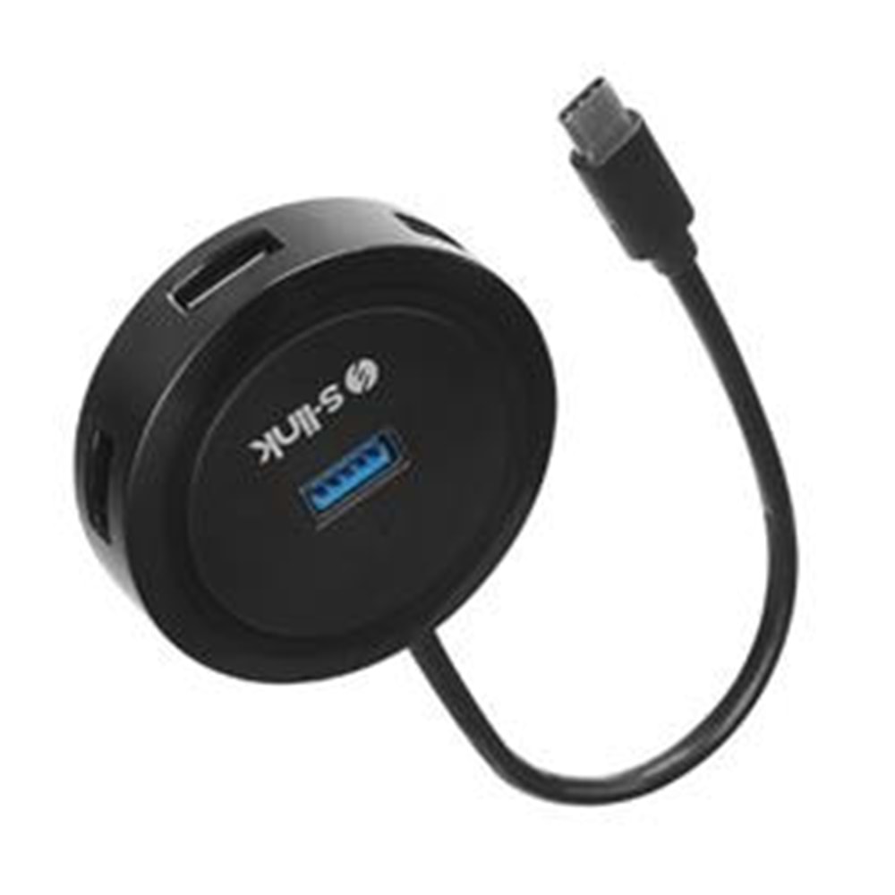 S-link SW-U340 4 Port Usb 3.0 Gri Type-C Hub