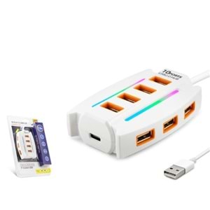 Hadron Hdx7036 Usb Hub 2.0 10-Usb 1.2M Siyah