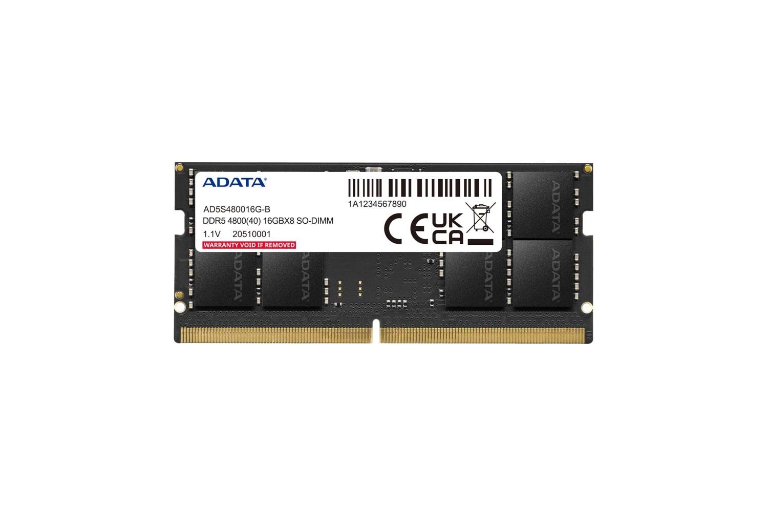 Adata 16GB DDR5 4800MHz 262Pin 1.1V Notebook Ram
