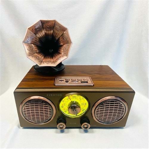 Everton Rt-748 Bluetooth Fm-Usb-Tf-Aux Şarjlı Nostaljik Radyo