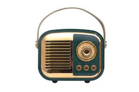 Mikado MD-24BT Echoes 3W 800mAh Yeşil Usb+TF Kart+Bluetooth Destekli Klasik Retro Müzik Kutusu