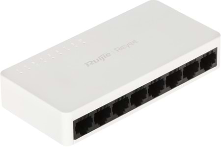 Ruijie Reyee RG-ES08F 8 Portlu, 10-100 Fast Ethernet Tak Çalıştır Switch Plastik Kasa