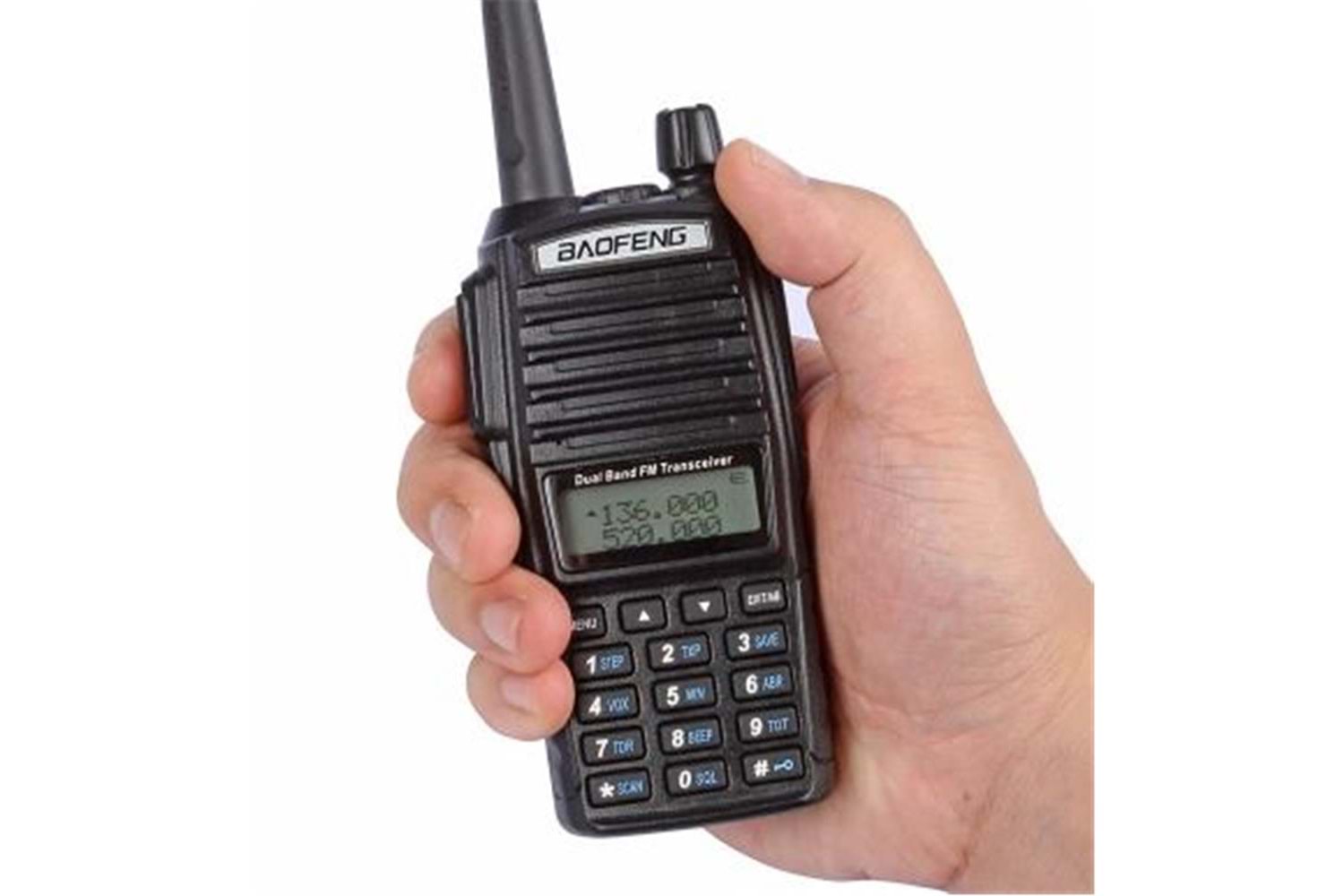 Baofeng UV-82L 5W LCD Ekran,LED El Feneri Arama Kurtarma-Güvenlik-Haberleşme El Telsizi (FM RADYO)